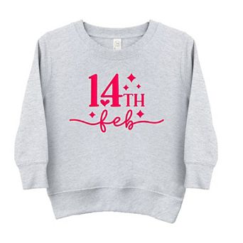 14th Feb Stars Raised Print Youth Ultra-Soft Graphic Sweatshirt