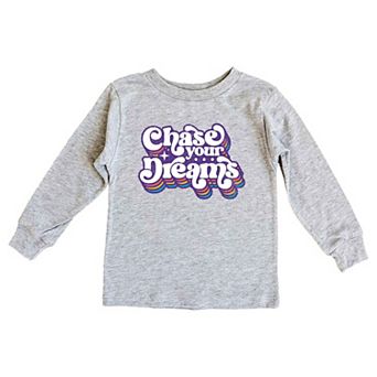 Chase Your Dreams Retro Youth Long Sleeve Graphic Tee