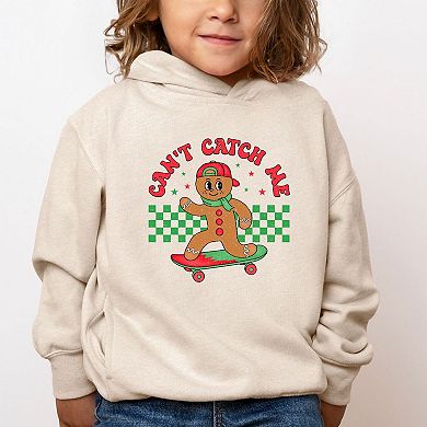 Gingerbread Man Skateboard Toddler Graphic Hoodie