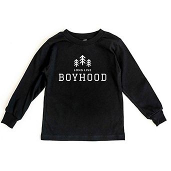 Long Live Boyhood Toddler Long Sleeve Graphic Tee