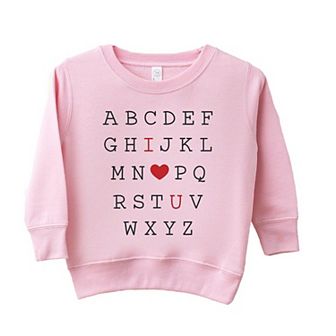 Alphabet I Love You Toddler Graphic Sweatshirt