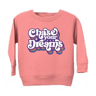 Chase Your Dreams Retro Toddler Graphic Sweatshirt