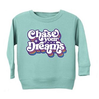 Chase Your Dreams Retro Toddler Graphic Sweatshirt