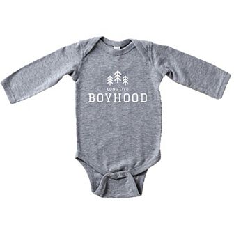 Long Live Boyhood Baby Long Sleeve Bodysuit