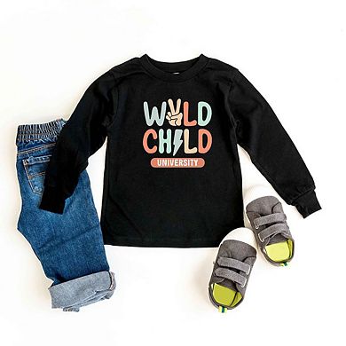 Wild Child Peace Toddler Long Sleeve Graphic Tee