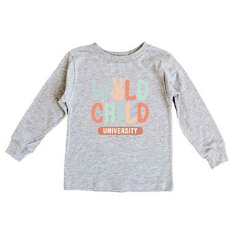 Wild Child Peace Toddler Long Sleeve Graphic Tee