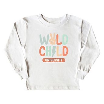 Wild Child Peace Toddler Long Sleeve Graphic Tee