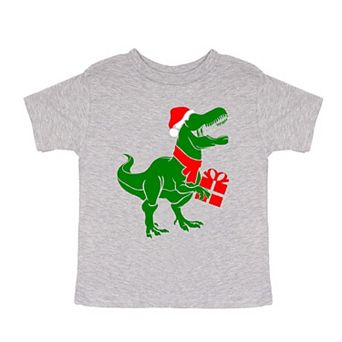 Dino Present Toddler Short Sleeve Graphic Tee