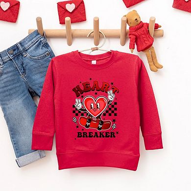 Heart Breaker Skater Toddler Graphic Sweatshirt