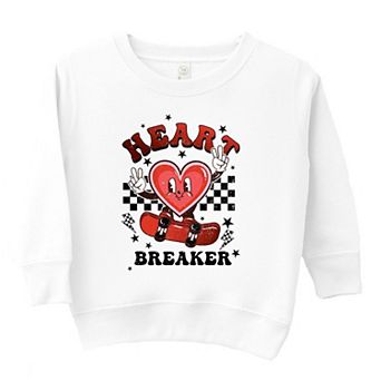 Heart Breaker Skater Toddler Graphic Sweatshirt