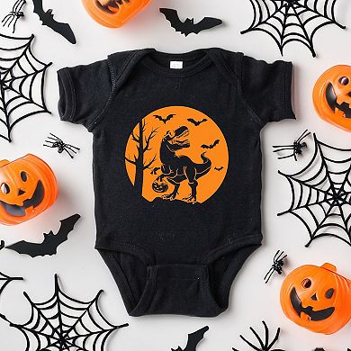 Dinosaur Moon Baby Bodysuit