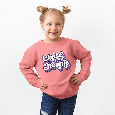 Chase Your Dreams Retro Youth Ultra-Soft Graphic Sweatshirt