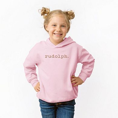 Rudolph Raised Print Toddler Graphic Hoodie