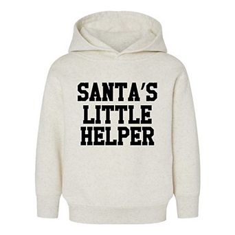 Santa's Little Helper Words Toddler Graphic Hoodie