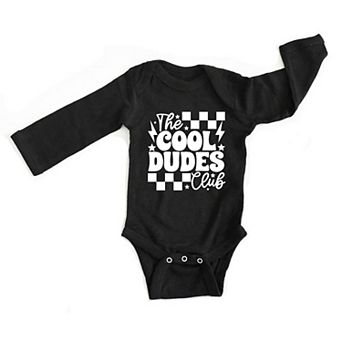 Cool Dudes Club Baby Long Sleeve Bodysuit