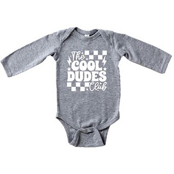 Cool Dudes Club Baby Long Sleeve Bodysuit