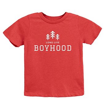 Long Live Boyhood Toddler Short Sleeve Graphic Tee