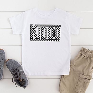 Kiddo Checkered Youth Short Sleeve Graphic Tee