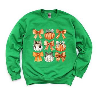 Coquette Fall Pumpkin and Bows Sweatshirt