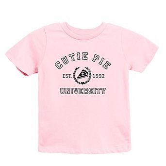 Cutie Pie University Youth Short Sleeve Graphic Tee