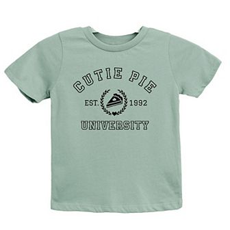 Cutie Pie University Youth Short Sleeve Graphic Tee