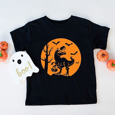 Dinosaur Moon Youth Short Sleeve Graphic Tee