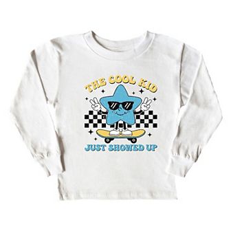 Cool Kid Star Toddler Long Sleeve Graphic Tee