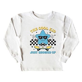 Cool Kid Star Toddler Long Sleeve Graphic Tee