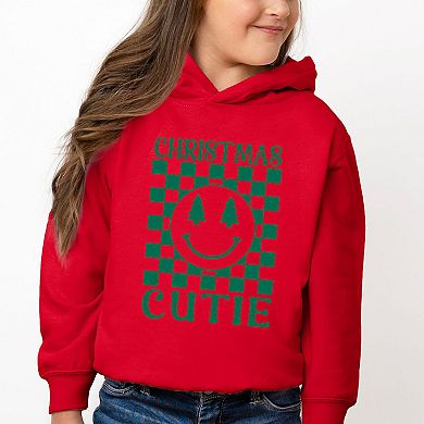 Christmas Cutie Checkered Toddler Graphic Hoodie