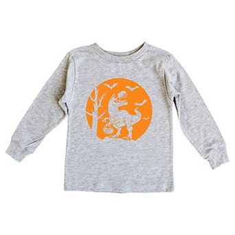 Dinosaur Moon Youth Long Sleeve Graphic Tee