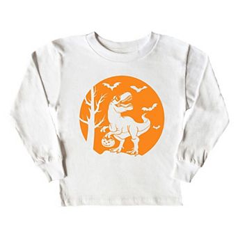 Dinosaur Moon Youth Long Sleeve Graphic Tee