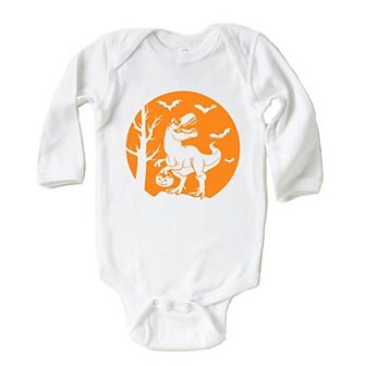Dinosaur Moon Baby Long Sleeve Bodysuit