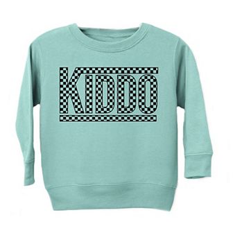 Kiddo Checkered Youth Ultra-Soft Graphic Sweatshirt