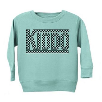 Kiddo Checkered Youth Ultra-Soft Graphic Sweatshirt