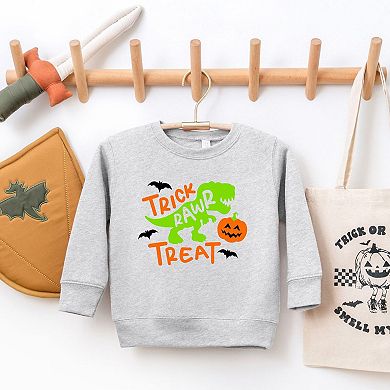 Trick Rawr Treat Youth Ultra-Soft Graphic Sweatshirt