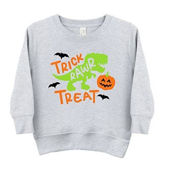 Trick Rawr Treat Youth Ultra-Soft Graphic Sweatshirt