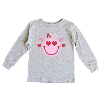 Babe Smile Toddler Long Sleeve Graphic Tee
