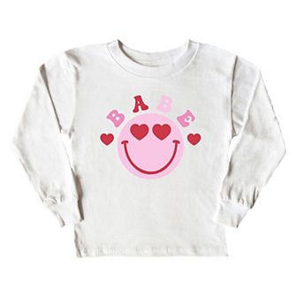 Babe Smile Toddler Long Sleeve Graphic Tee