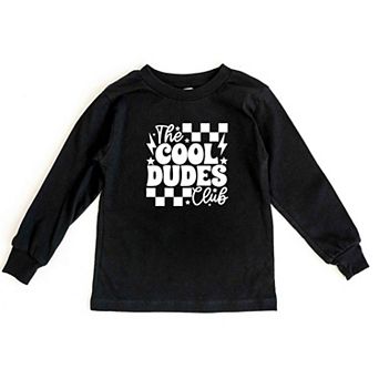 Cool Dudes Club Toddler Long Sleeve Graphic Tee