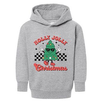 Holly Jolly Christmas Tree Toddler Graphic Hoodie