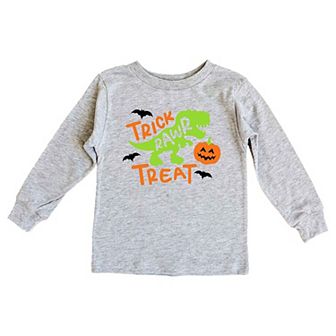 Trick Rawr Treat Toddler Long Sleeve Graphic Tee