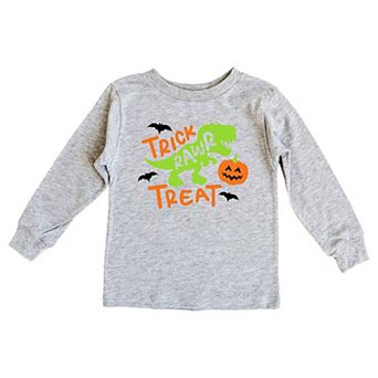 Trick Rawr Treat Toddler Long Sleeve Graphic Tee