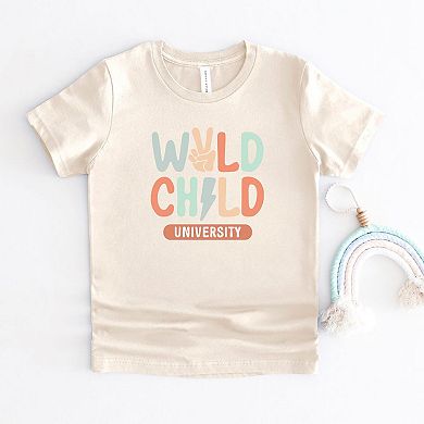 Wild Child Peace Toddler Short Sleeve Graphic Tee