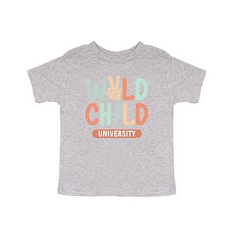 Wild Child Peace Toddler Short Sleeve Graphic Tee