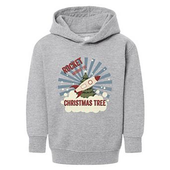 Rocket Around The Christmas Tree Toddler Graphic Hoodie
