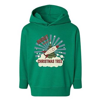 Rocket Around The Christmas Tree Toddler Graphic Hoodie