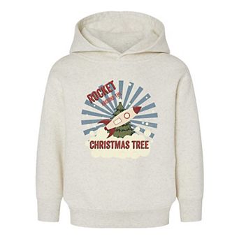 Rocket Around The Christmas Tree Toddler Graphic Hoodie