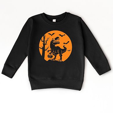 Dinosaur Moon Youth Ultra-Soft Graphic Sweatshirt