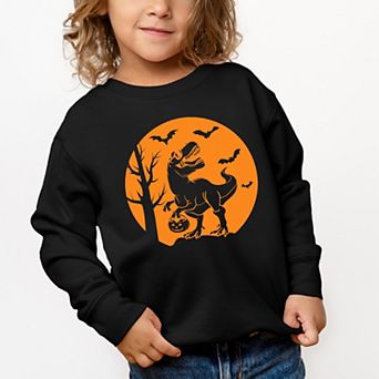 Dinosaur Moon Youth Ultra-Soft Graphic Sweatshirt