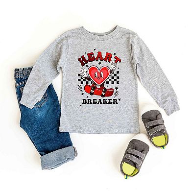 Heart Breaker Skater Youth Long Sleeve Graphic Tee